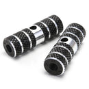 2 x BMX Mountain Bike Bicycle Axle Pedal Alloy Foot Stunt Pegs Cylinder Bla R7D9