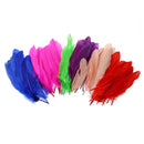 72 Pieces Craft Wild Goose Tail Wing Feather Millinery Mixed Colors 12-20cm
