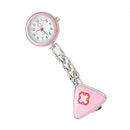 New Pink Nurse Fob Tunic Pocket Watch With Brooch