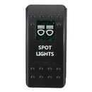 Car Marine Boat Toggle Rocker Switch Carling Narva ARB Style Dual LED Bar ON-OFF