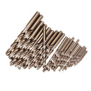 Drillpro 25pcs 1-13mm HSS M35 Cobalt Twist Drill Bit Set for Metal Wood Drilling