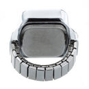 Quartz Watch Ring watch Digit Dial Arabic Rectangle White Unisex Jewelry J6V5