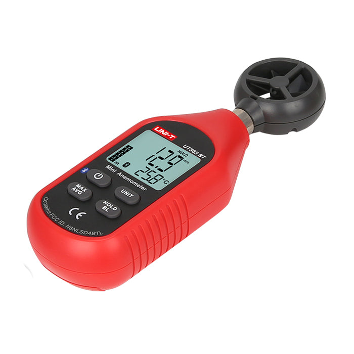 UNI-T UT363BT bluetooth Mini Wind Speed Meter Digital Pocket Size Anemometer Measurement Thermometer