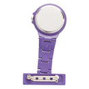Purple Quartz Movement Nurse Brooch Fob Tunic Pocket Pendant Watch B8F3
