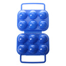 Portable Folding Plastic Egg Carrier Holder Storage Container for 6 Eggs -