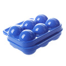 Portable Folding Plastic Egg Carrier Holder Storage Container for 6 Eggs -