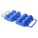 Portable Folding Plastic Egg Carrier Holder Storage Container for 6 Eggs -