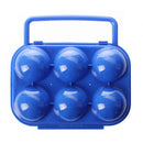 Portable Folding Plastic Egg Carrier Holder Storage Container for 6 Eggs -