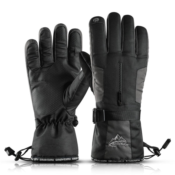 GOLOVEJOY SK02 Skiing Gloves Winter Outdoor Cycling Windproof Waterproof Pocket Touch Screen Antiskid Plush Warm