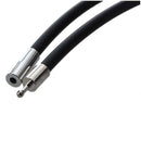 19.75 Inch 3mm Fashion Rubber Cord Necklace with Stainless Steel Closure -