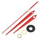 10pcs 20mm Shaft Length DIY Red Triangle Hands Silent Quartz Wall Clock Movement Mechanism For