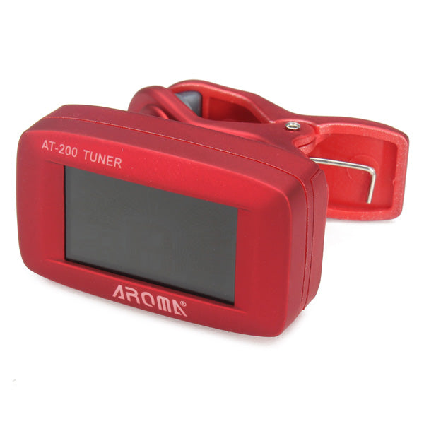 AROMA AT-200 Tuner Clip Chromatic Guitar Bass Ukulele Violin Tuner