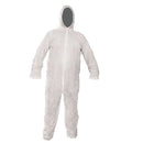 Disposable White Coveralls Dust Spray Suit Non-woven Clothing