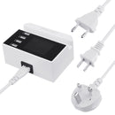 LCD Display 1.9 Inch  4 USB Smart Wall Charger USB Charger Power Adapter Desktop Charging Station Phone Charger Smart IC technology USB Ports Charger