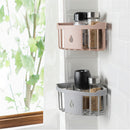 Bathroom Kitchen Triangle Corner Shelf Organizer Draining Storage Rack