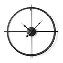 50CM/60CM Double Layer Wall Clock Creative Living Room Round Vintage Wrought Iron Wall Clock