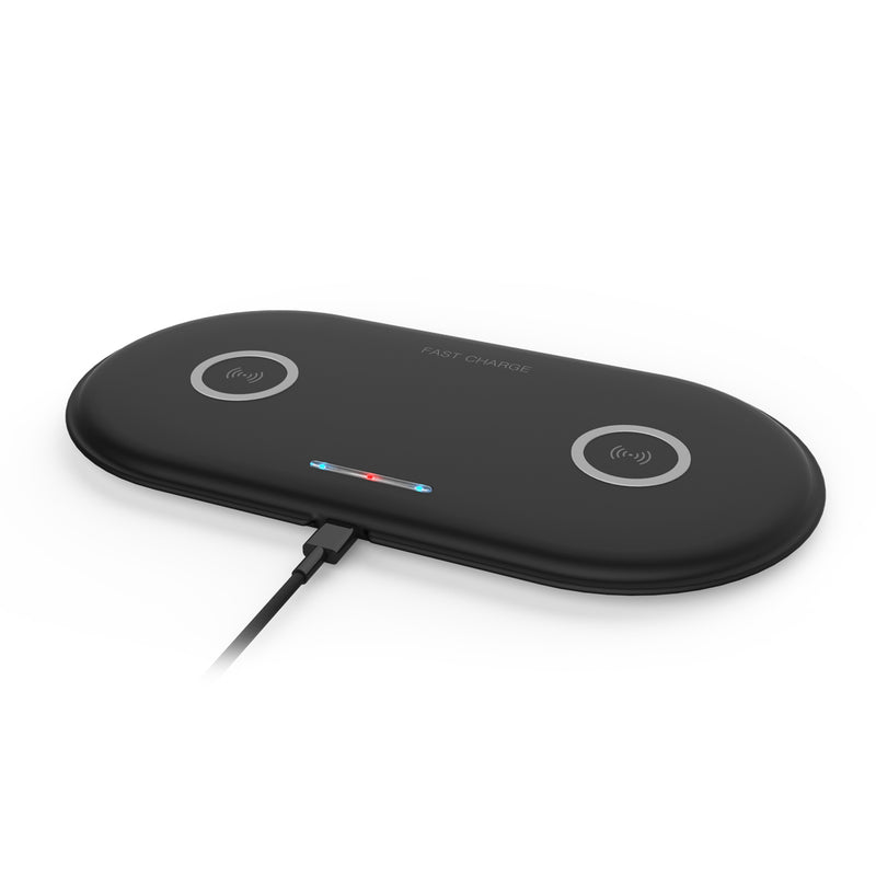 2 in 1 Wireless Fast Car Charger Pad 20W Quick Charging For iPhone8/ Xs Max Etc