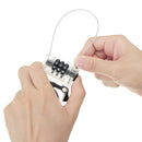 Retractable Steel Wire Cable Lock 3 Digit Combination Bicycle Laptop Luggage Security 116cm
