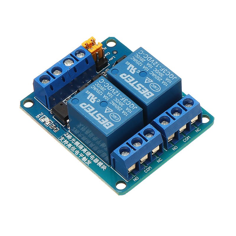 BESTEP 2 Channel 12V Relay Module High And Low Level Trigger For Auduino