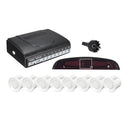 4 Front & 4 Rear Car Parking Sensor LCD Display Monitor Reverse View Buzzer Alarm Detector System