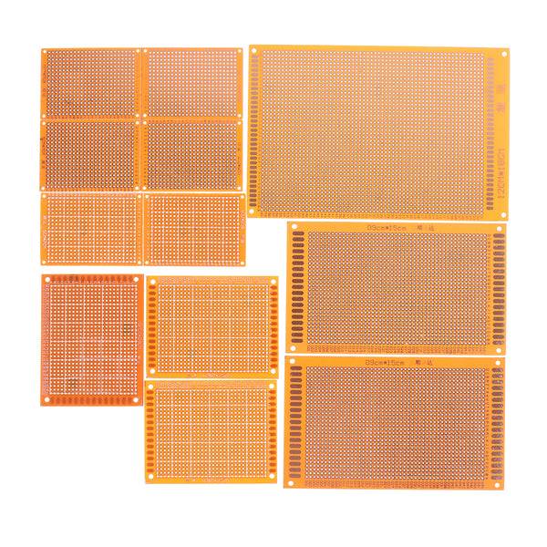12pcs Electric Printed Circuit Prototype PCB Board Breadboard Stripboard DIY Copper Plate Kit Test Single Sided