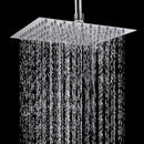 TAPCET 8" Ultrathin Square/Round Stainless Steel Shower Head Rainfall Shower Head Top Spray Pressure