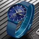 LIGE 9949 Business Style Full Steel Band Quartz Watch Waterproof Men Wrist Watch