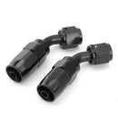Stainless Steel Nylon Braided Oil Fuel Line Hose With End Joint Black 3 Meter Long