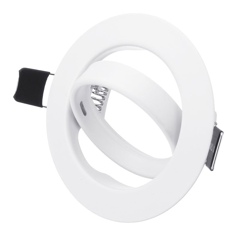Round Shape Rotation Adjustable LED Downlight Ceiling Lamp Bracket for 70-75mm GU10 MR16 Light Bulb
