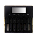 LiitoKala Lii-S6 18650 3.7V Lithium Charger 6 Slots LCD Screen Display Smartest Battery Charger US/EU Plug