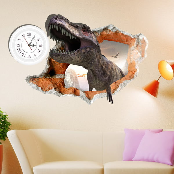 PAG 3D Large Removable Wallpaper clock Creative Wall Sticker Home Decoration