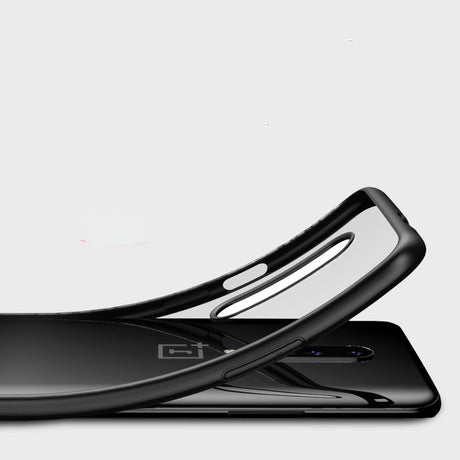 IPAKY Armor Transparent Shockproof PC+Soft TPU Edge Shell Protective Case for Oneplus 7 Pro