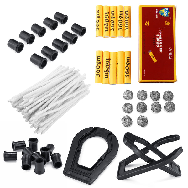 82Pcs Accessories Tool Kit Gifts + Pipes Rack + Cleaning Strip + Filter + Holder