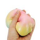 IKUURANI Rainbow Peach Squishy 10.5*9CM Licensed Slow Rising With Packaging Collection Gift Soft Toy