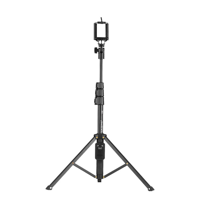 YUNTENG VCT-1388 Aluminum Tripod Selfie Stick with Phone Hoder Remote Control for Mobile Phone