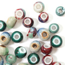 5Pcs 6mm Ice Crystal Beads DIY Women Hand Woven Material DIY Jewelry