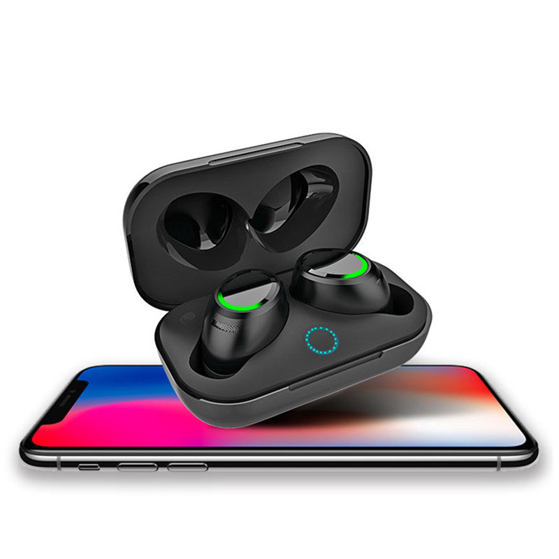 [True Wireless] Soaiy T1 bluetooth Earphone Deep Bass Stereo Sound IPX5 Waterproof Sport With Mic