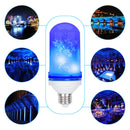 AC85-265V 4 Modes E27 Blue LED Flicker Flame Light Bulb Simulated Burning Fire Effect Festival Lamp