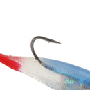 ZANLURE 5pcs Jigging Lead Soft Fishing Lures Minnow Bait Tackle Mixed Colors Single Hook