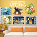 PAG 3D Large Removable Wallpaper clock Creative Wall Sticker Home Decoration