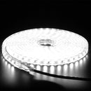 1M 2M 3M 5M 10M Waterproof AC220V EU Plug SMD5050 LED Strip Light  Flexible Rope Tape Home Outdoor Lamp