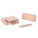 Miniso Wooden Box 12 Pcs Colored Pencils with Pencil Sharpener