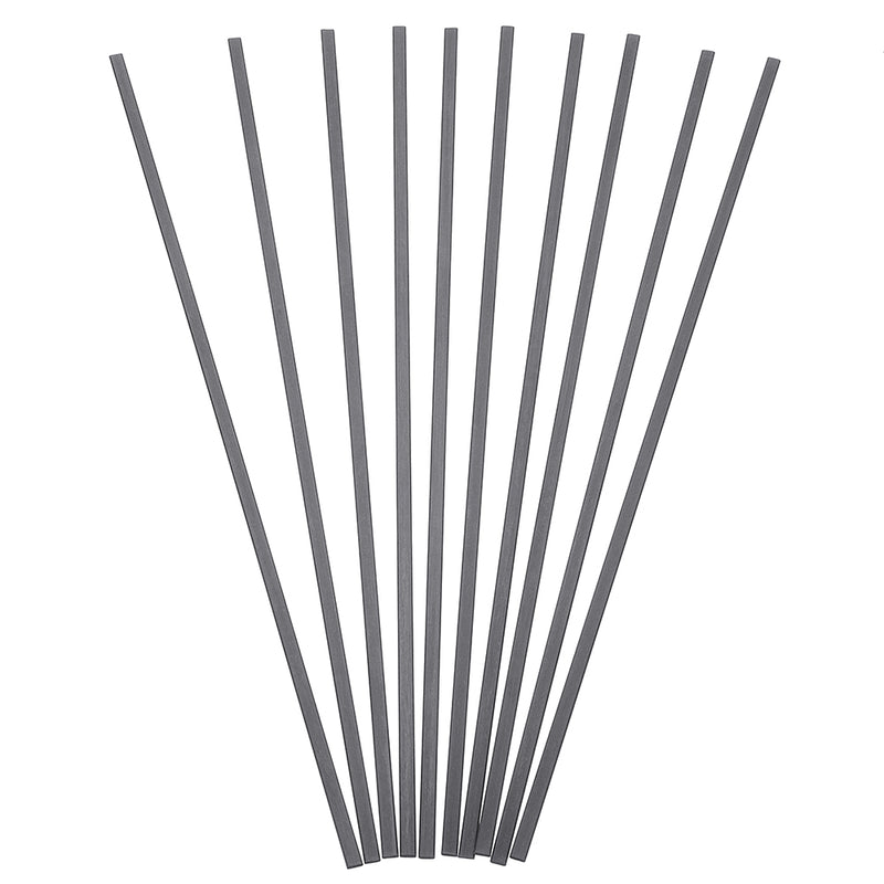 10Pcs/Set 200mm Square Carbon Fiber Rods Strips Carbon Fiber Square Bars Matt Surface for RC Airplane DIY Tool