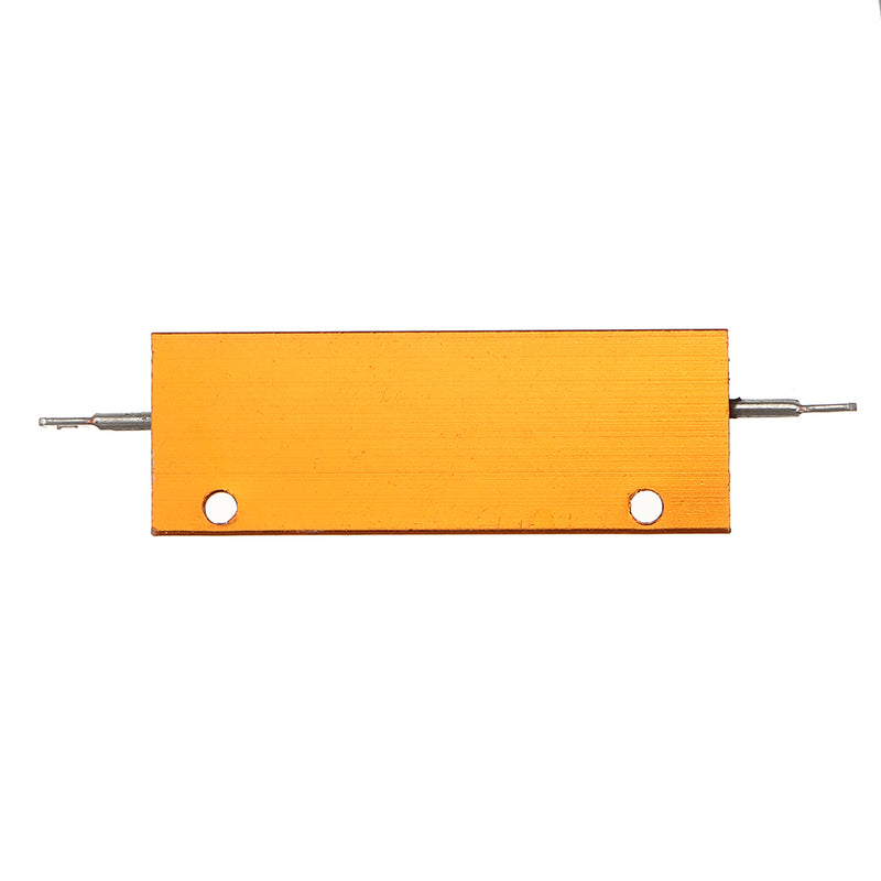RX24 100W 300R 300RJ Metal Aluminum Case High Power Resistor Golden Metal Shell Case Heatsink Resistance Resistor