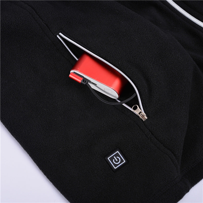 Men Women Electric USB Infrared Heating Vest Jacket Winter Outdoor Thermal Clothing Waistcoat For Sports Hiking