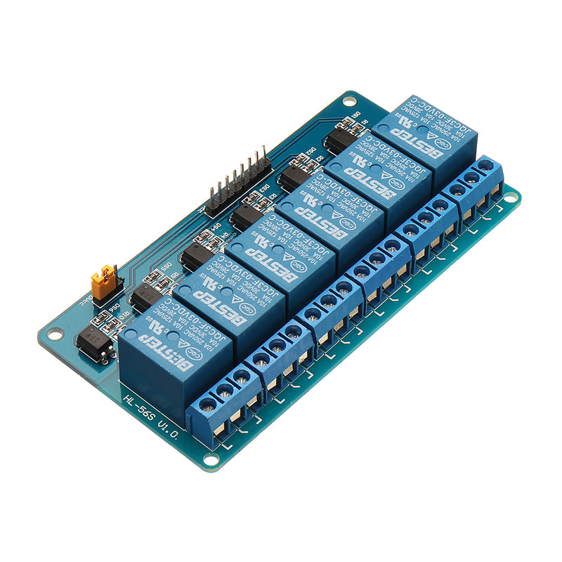 BESTEP 6 Channel 3.3V Relay Module Optocoupler Isolation Active Low