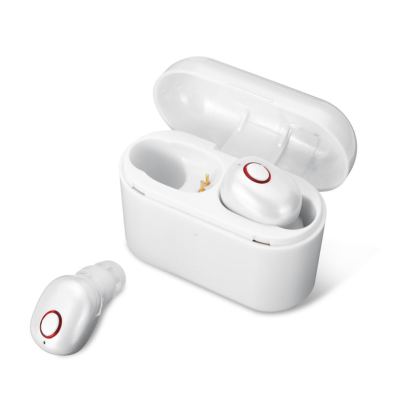 [bluetooth 5.0] Portable TWS True Wireless Earphone Mini Noise Cancelling Stereo Sport Headphone with Charging Box