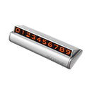 Fluorescent Magnetic Hidden Style Car Temporary Parking Phone Number Card Plate Car Decoration