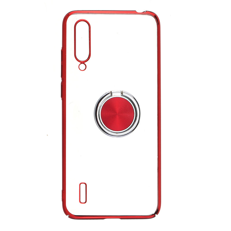 Bakeey Plating Transparent Ultra-thin with Finger Ring Holder Shockproof PC Protective Case for Xiaomi Mi A3 / Xiaomi Mi CC9e