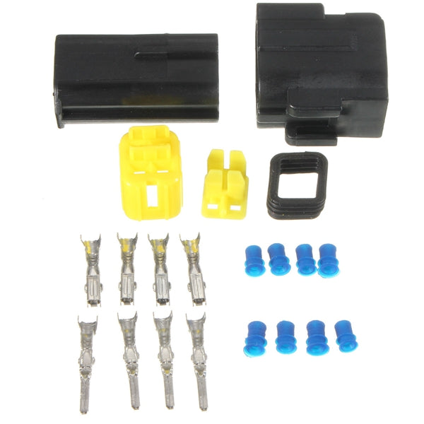 4 Pin Way Male Female Terminals Electrical Wire Connector Plug Set Marine Car Truck Kit